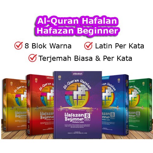 Al-Quran Hafalan HAFAZAN Latin untuk Anak 8 Blok NEW BEGINNER