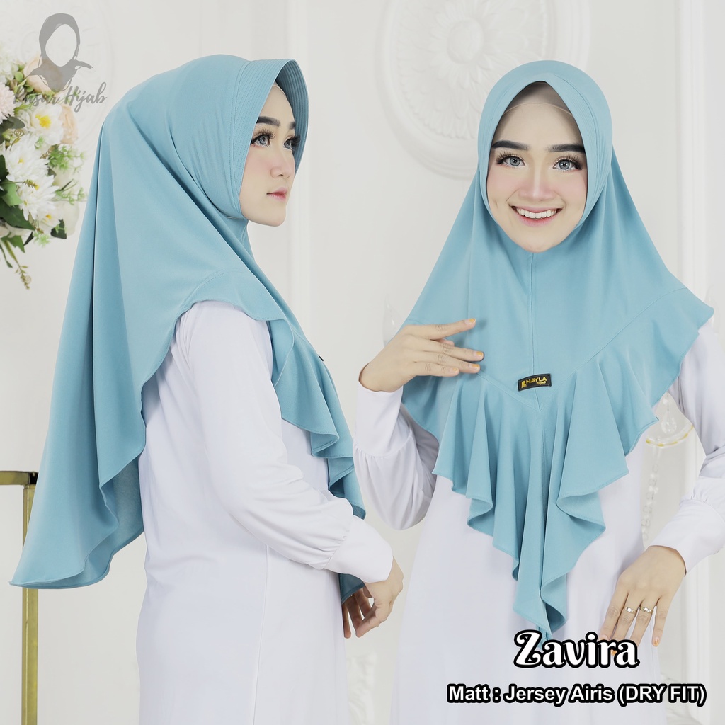 Kerudung Instan Zavira Couple Series Ibu dan Anak Jilbab Instan Jersey Airis Hijab Bergo Terbaru Pasar Hija'b