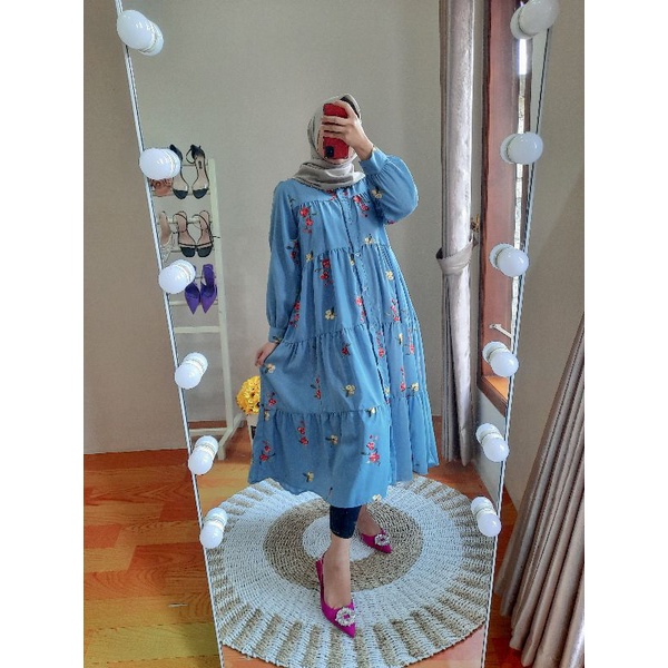 Long Tunik Katun Bordir