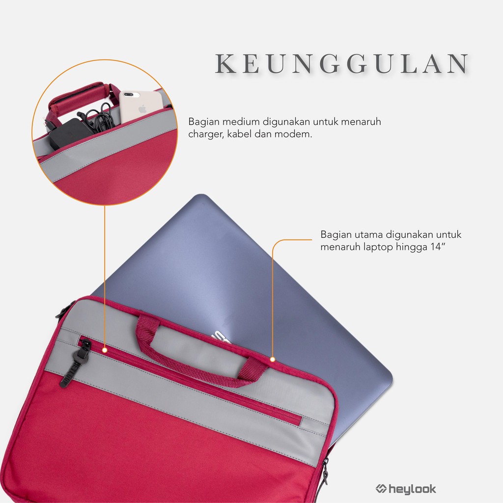 TAS LAPTOP 15.6&quot; NOTEBOOK SOFCASE LAPTOP PRIA WANITA KULIAH KERJA SEKOLAH MULTYFUNGSI