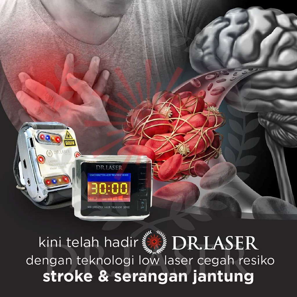 DR LASER PERFECT 10 PLUS Jam Tangan Kesehatan Terapi stroke penyakit jantung darah tinggi diabetes