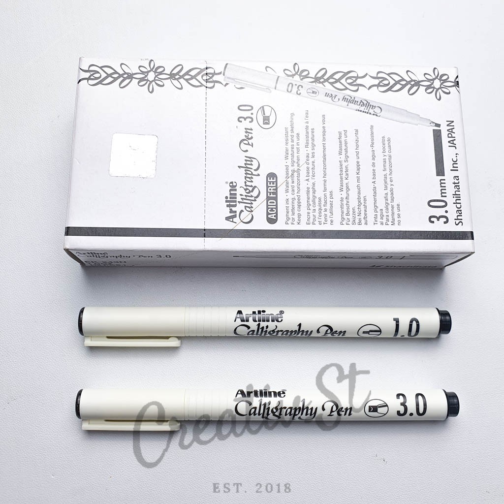 ARTLINE Spidol Drawing Pen Calligraphy 1.0 - 3.0 Spidol Kaligrafi