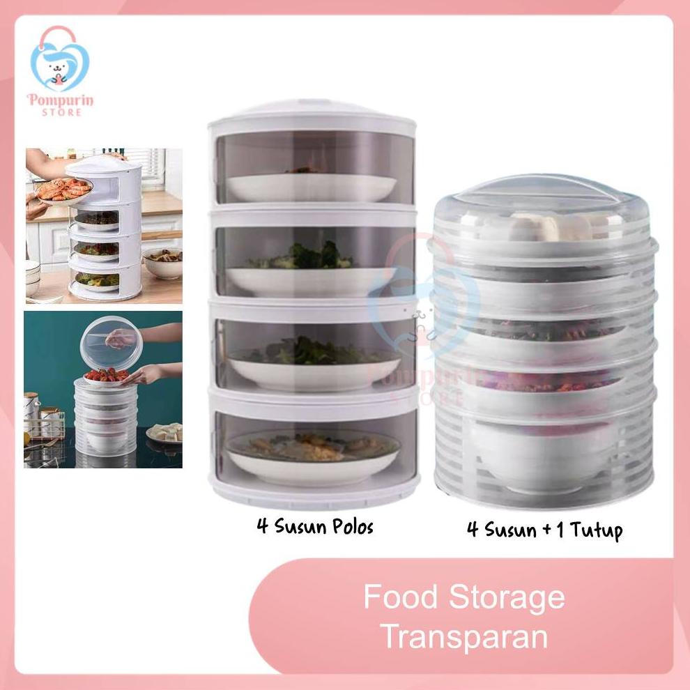 Food Storage 4 Susun / 5 Susun - Tudung Saji Susun 4 Layer . , ..