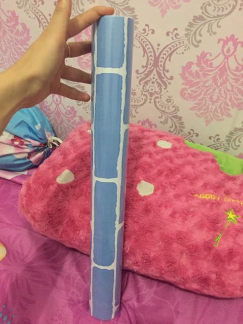 Wallpaper Dinding Sticker Bata List Putih