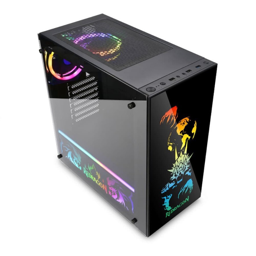 Casing Komputer Gaming Redragon RGB GC-608PRO STEELJAW PRO