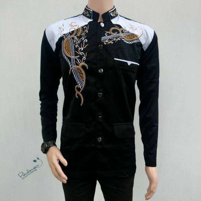 JASKO JAS KOKO PRIA LENGAN PANJANG BAJU MUSLIM BORDIR