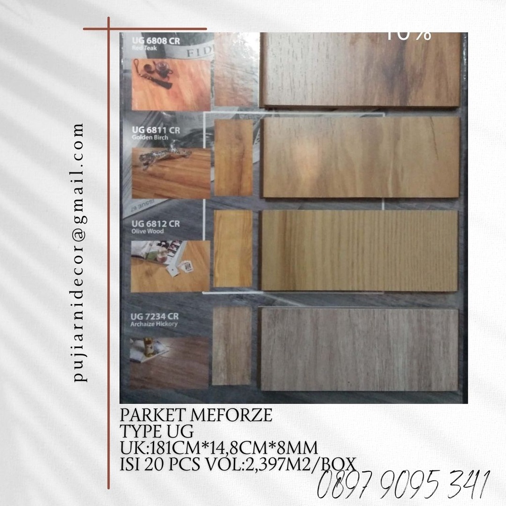 Lantai kayu Parket Meforze type UG
