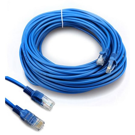 Kabel LAN/UTP  Cat5E Siap Pakai  dengan Kepala Konek rj 45 1.5 / 3 / 5 / 10 / 15 / 20 / 30 meter