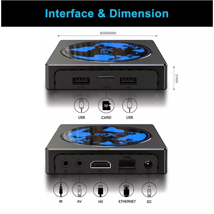 X98 MINI - Android OS Smart TV Box 4K UHD