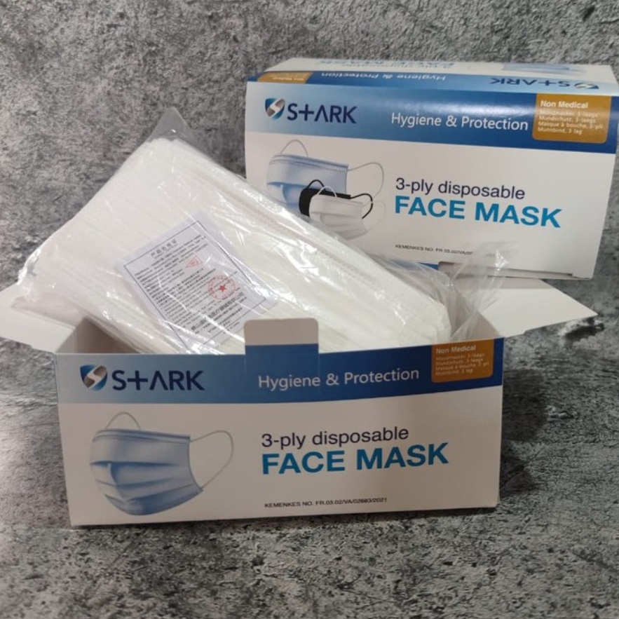 masker 3ply hitam, hijau, biru earloop isi 50 pcs - BACA DESKRIPSI