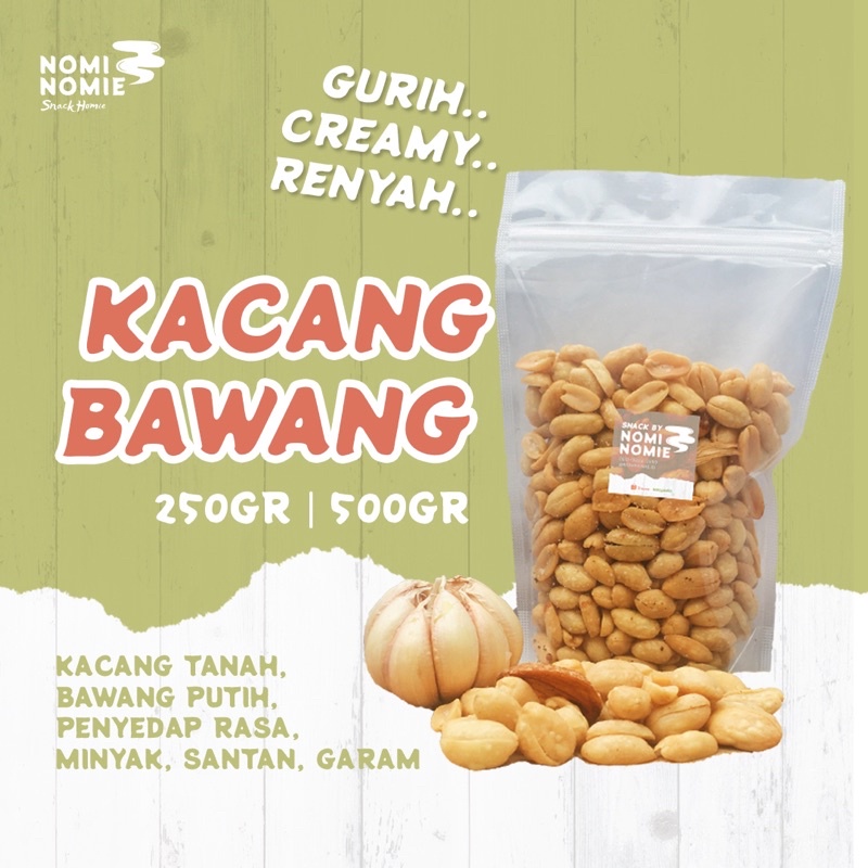 

KACANG BAWANG PUTIH GORENG | KACANG TANAH | GURIH RENYAH | CEMILAN | CREAMY | MURAH