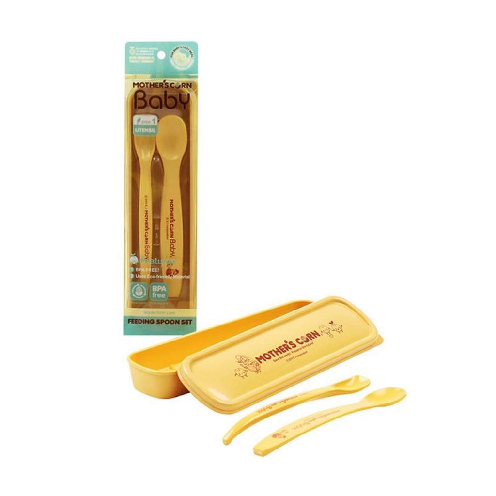 Mothers corn mother's corn Feeding Spoon Set sendok makan bayi case