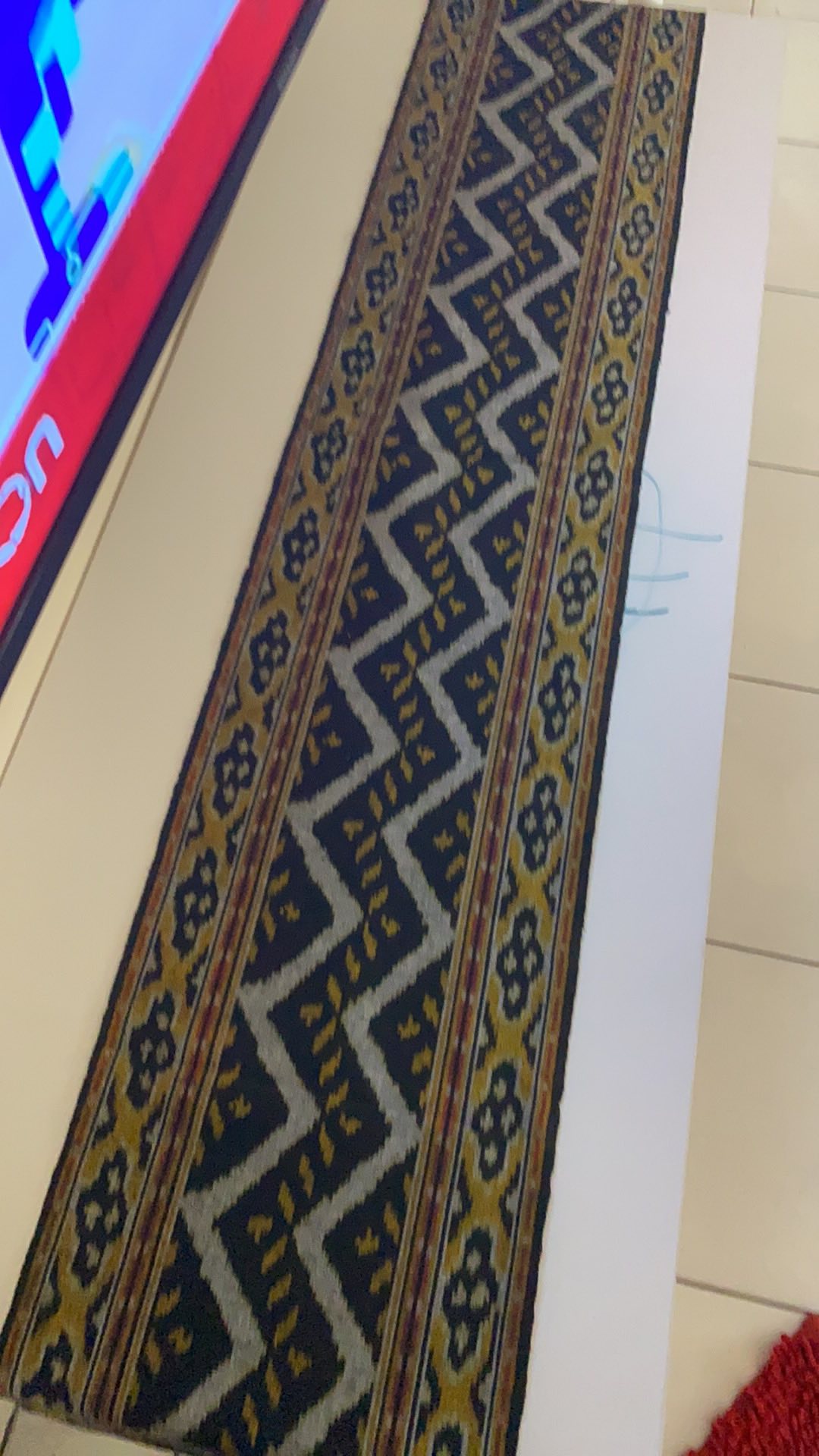 Taplak Meja Tenun Panjang Ikat Etnik Terbaru Table Cover Meja Makan Ruang Tamu Cafe Hotel