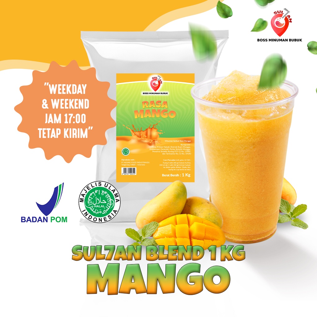 

Bubuk Minuman Rasa Mango 1 KG Sultan Powder