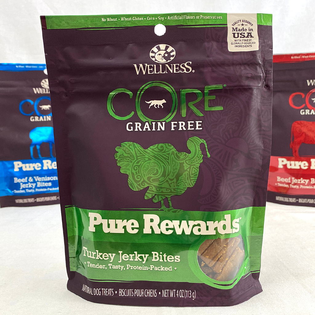 

WELLNESS Snack Anjing CORE Pure Reward Turkey Jerky 113g