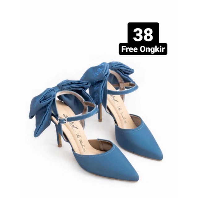 Ittaherl Widira Francesca Sapphire 90mm Heels size 38 harga Ittaherl Minnie Mickey snow White