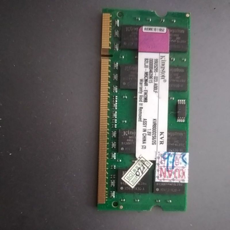 ram 2 GB laptop DDR2
