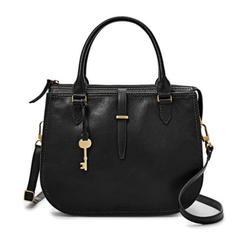 Fossil Ryder Medium Black Satchel