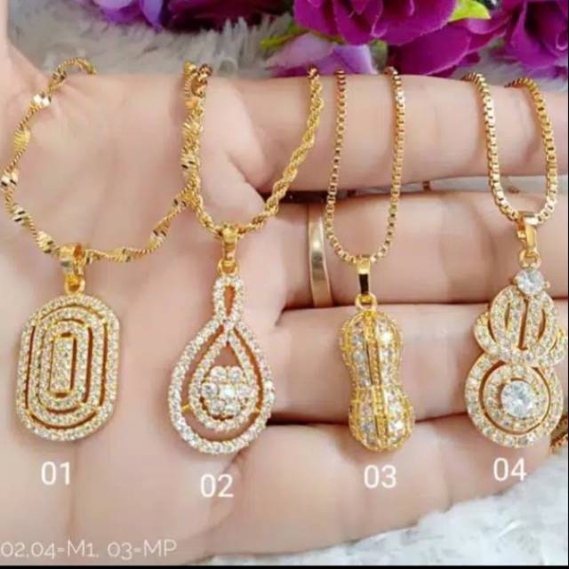 Kalung,gelang,dan cincin emas 24k ,666
