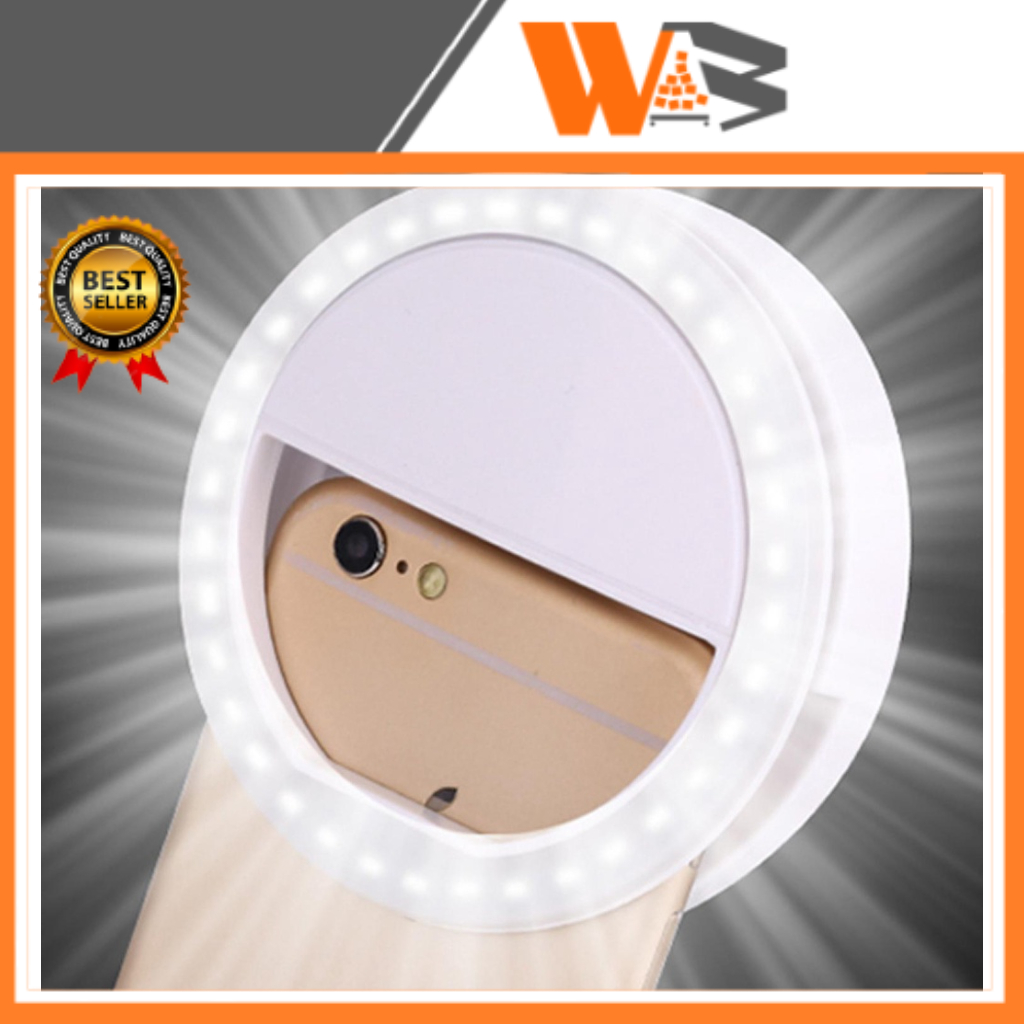 COD Lampu Selfie / Lampu Flash Kamera Selfie / Lampu LED Smartphone Selfie Ring Spotlight Flash Lamp