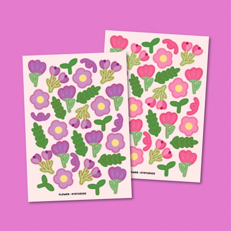 eystudios - Flower Deco Sticker For Journaling / Polcos (Kisscut)