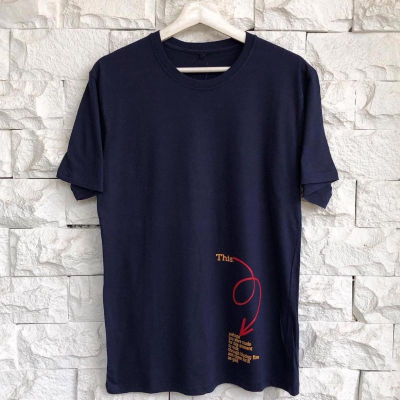 Kaos Distro Pria / wanita Lengan Pendek Motif This Tanah Abang Murah