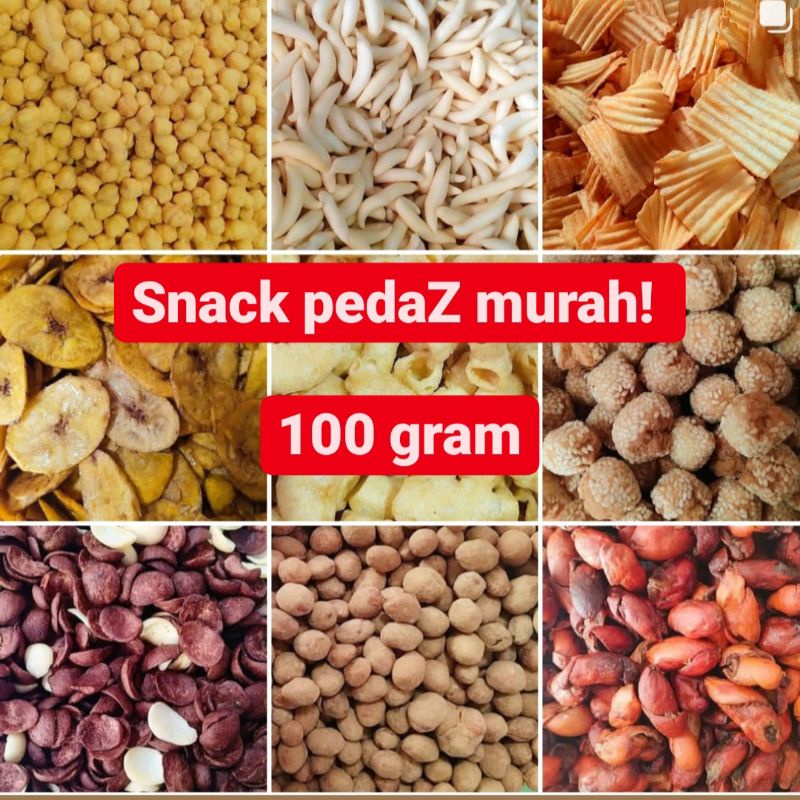 

100g SNACK KILOAN SERBA PEDAS MURAH!