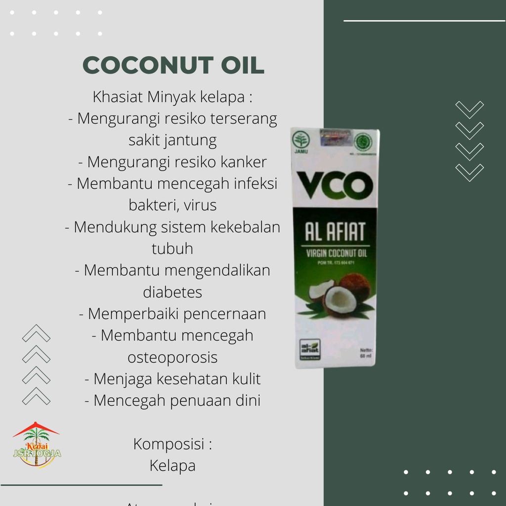 VCO Virgin Coconut OilIsi : 60 ml