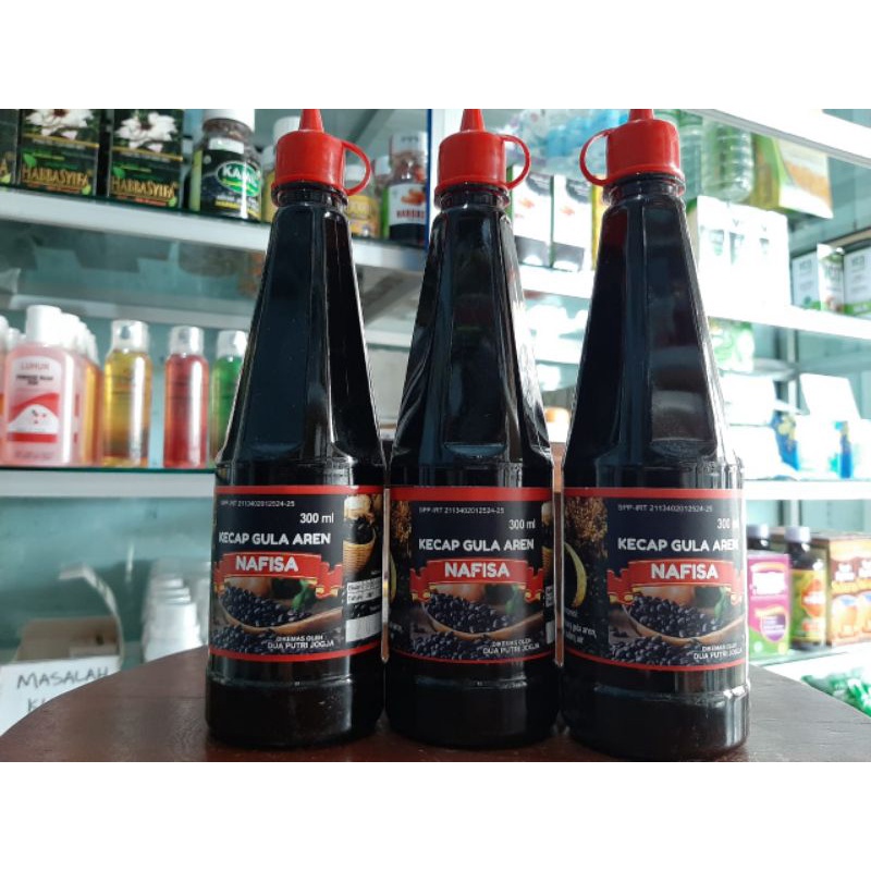 

Kecap Manis Nafisa gula aren 300ml, kecap manis alami non pengawet, kecap manis sehat non msg