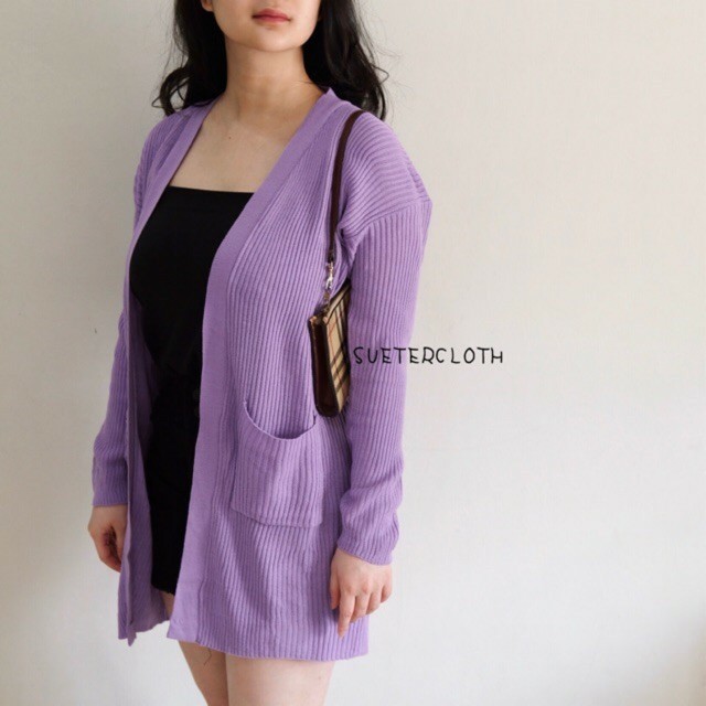 CARDIGAN BELE /CARDIGAN WANITA HALUS LONG CARDY