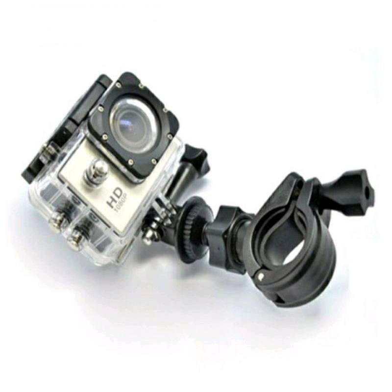 Breket Holder Camera Action GoPro Sepeda Motor Di setang Pcx Adv Byson Dll