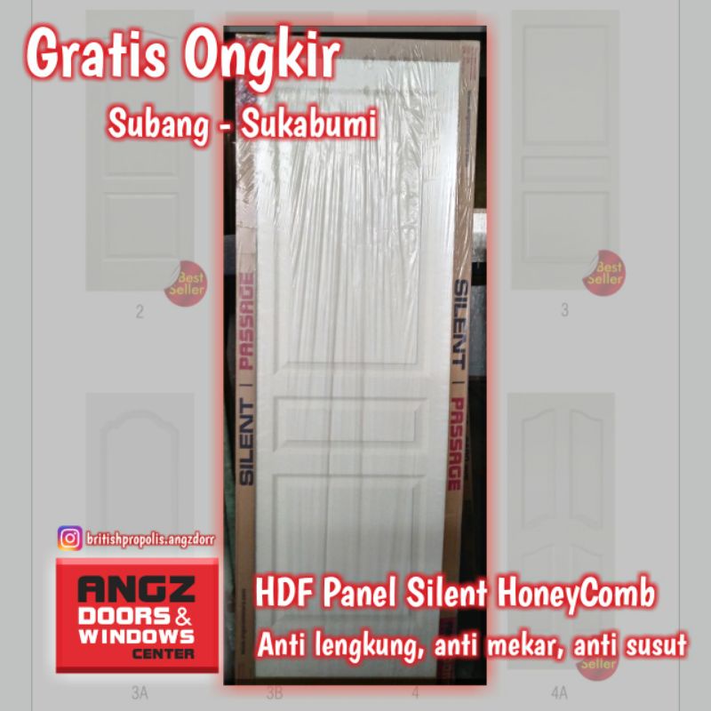 Tujuan Subang - Sukabumi Pintu Angzdoor HDF Panel Silent HoneyComb Series