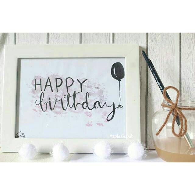

handlettering dan Watercolor Ilustration