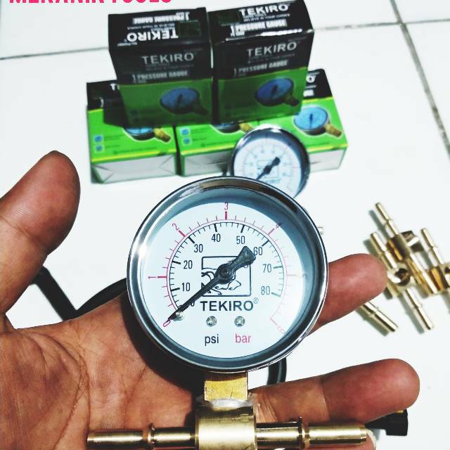 Fuel Pump Tester Alat Cek Ukur Tekanan Bahan bakar motor injeksi FPG pressure gauge