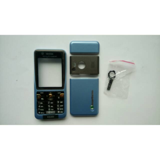 Casing sony ericsson k530 k530i biru muda