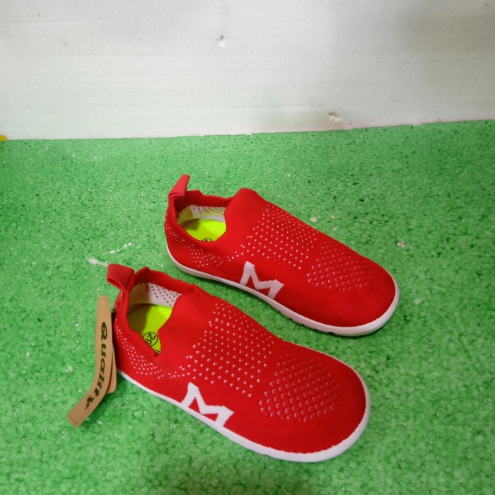 Sepatu Import Slip On Anak Laki-laki dan Anak Perempuan - Merah, 28