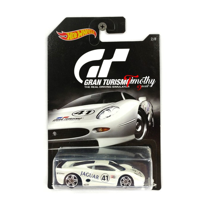 Hot Wheels Jaguar XJ220 Gran Turismo 1 Card Hitam