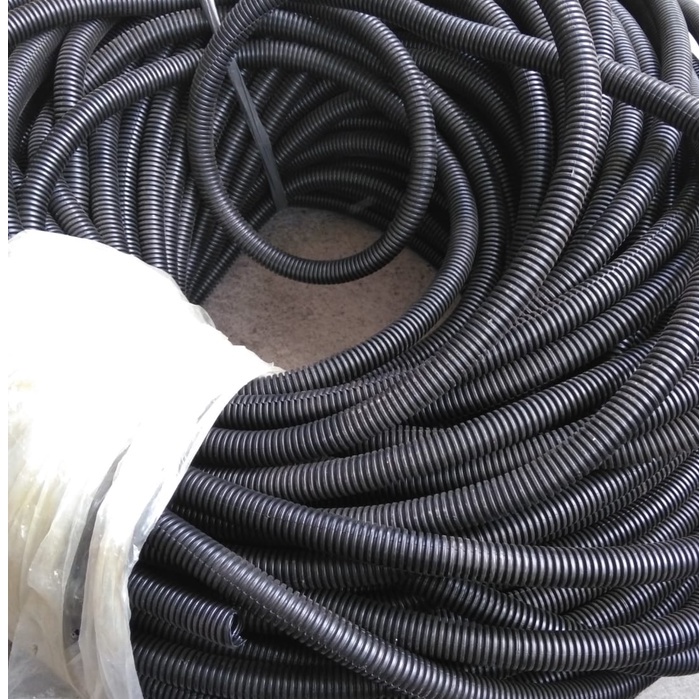 Selongsong pelindung D'10mm Kabel/spiral fleksibel sudah dibelah  diameter 10mm pembungkus pelindung kabel wayer kelistrikan mobil motor harga per 1 meter tahan panas