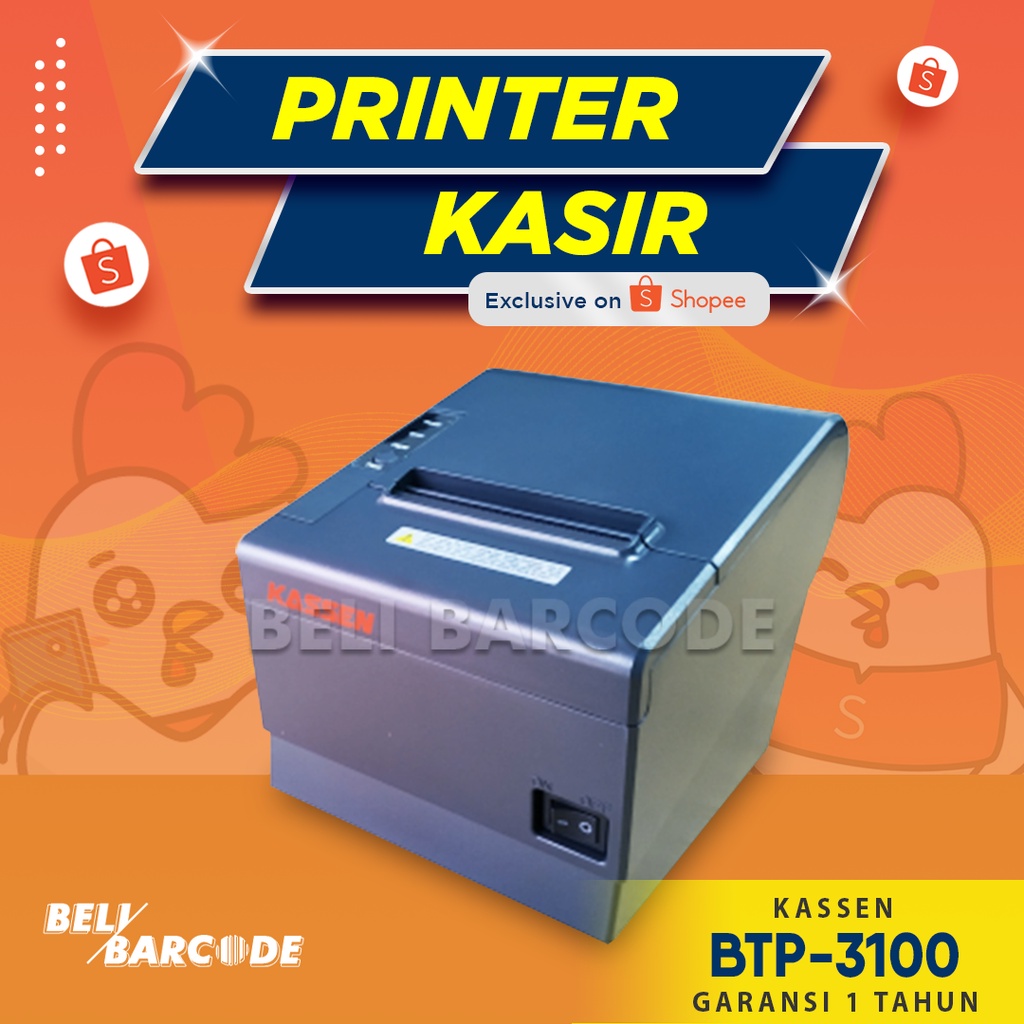 PRINTER KASIR PARCKING - ANTRIAN THERMAL 80MM KASSEN BTP 3100 | BTP3100 USE AUTO CUTTER