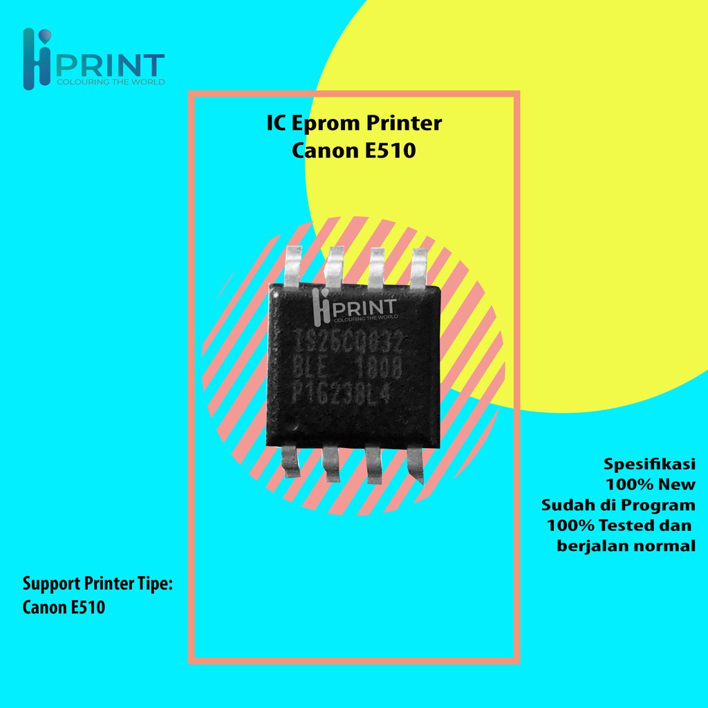 IC Eprom Printer Canon E510 95080WP, IC Eeprom E510, IC Counter E510, Resetterr E510 New