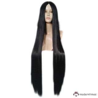 Wig Rambut  Palsu Panjang  100cm Model  Lurus Bahan 