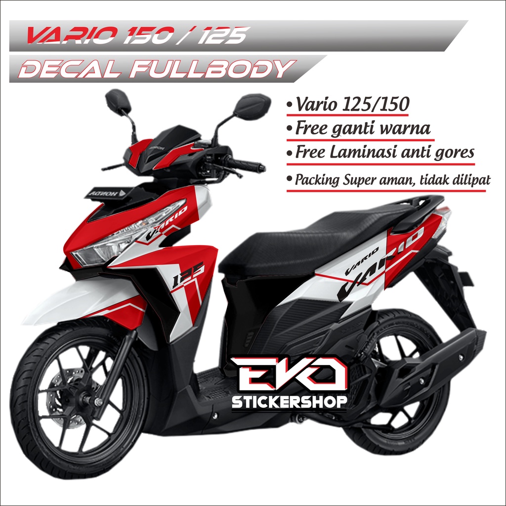 Jual Sticker Decal Vario 125/150 Stiker Motor Full Body | Shopee Indonesia