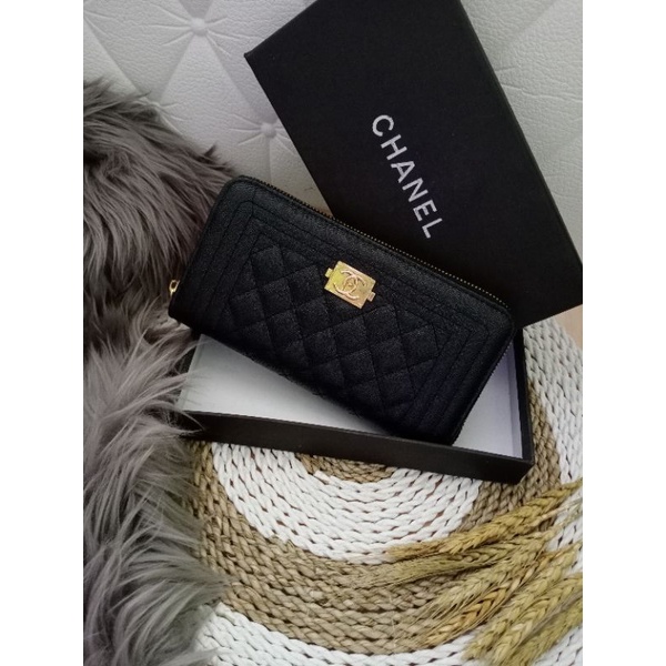 DOMPET CHANEL PANJANG 1 RESLETING FREE BOX