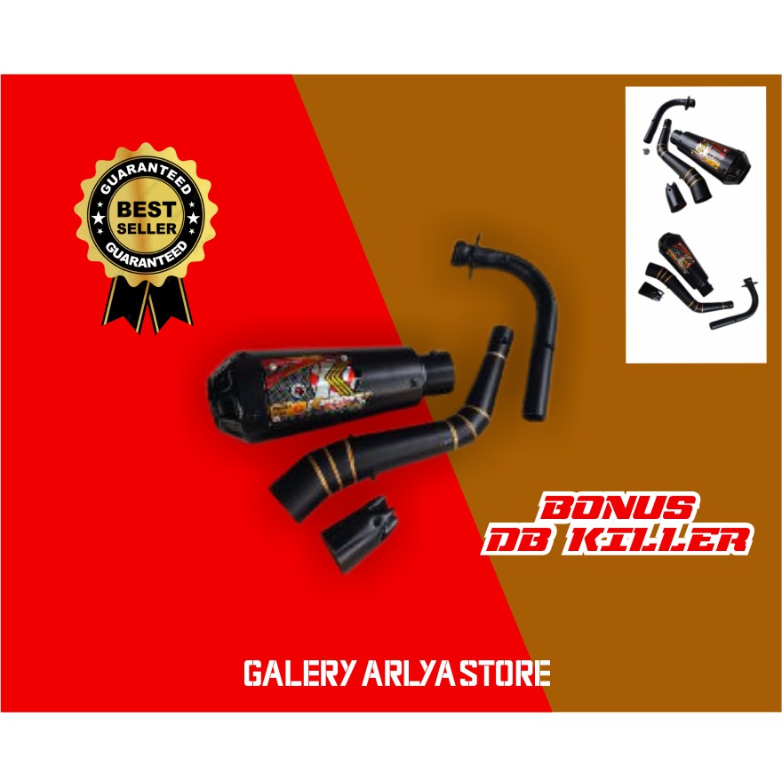 Knalpot racing vario 125-vario 150 Kawahara matte black