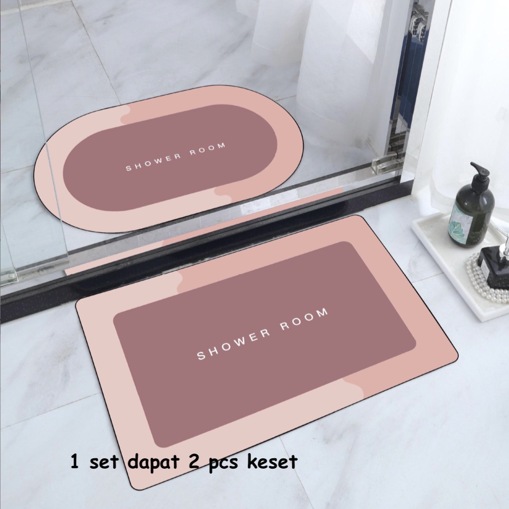 1 SET KESET DAPAT 2 PCS BULAT DAN PERSEGI/KESET KAKI SET UKURAN 40X60 SHOWERROOM