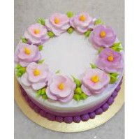 

Kue Ulang Tahun Ultah - Bunga Purple Lemon Cake - Free Krtu Ucpn