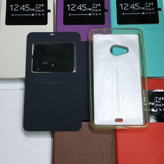 NOKIA LUMIA 535 / N535 sarung flip cover ume/ sarung model buku MANTUL