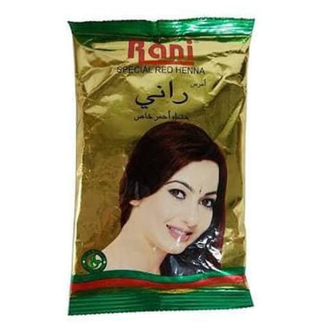 RANI HENNA CAT DAN PEWARNA RAMBUT SERBUK BUBUK WARNA MERAH SPECIAL RED ORGINAL