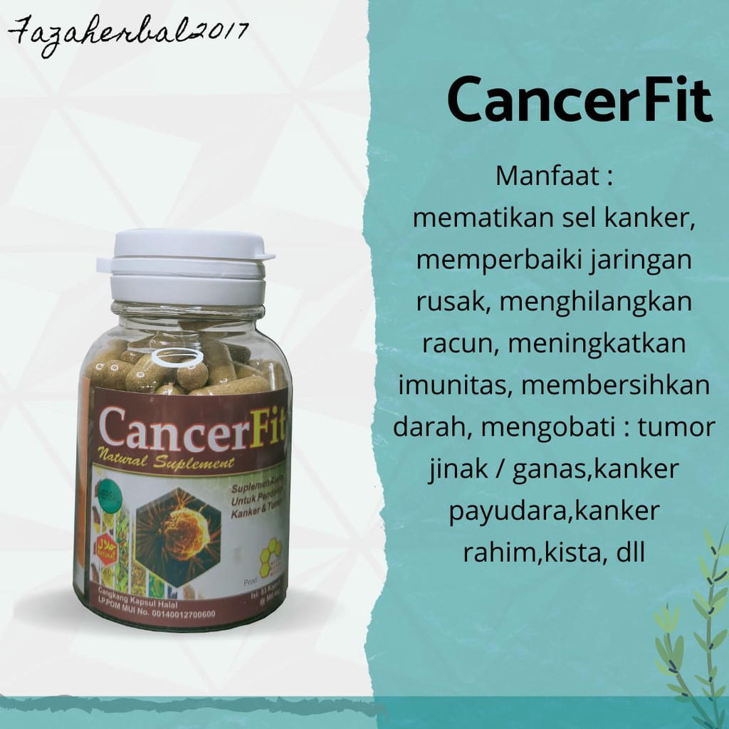 CancerFit ||Kapsul Herbal Untuk Cancer 83 Kapsul