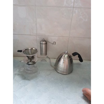 Jual manual brewing set  coffee maker set  teko leher angsa Berkualitas